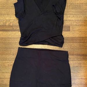 Crop top & pencil skirt set